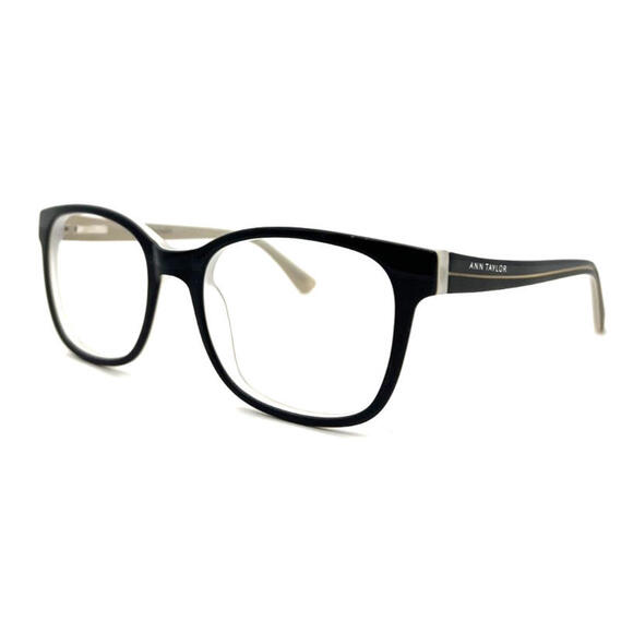 NEW ANN TAYLOR AT323 C01 BLACK/WHITE AUTHENTIC EYEGLASSES 51-18-132,New Products : American Fashion Style Bags On Sale